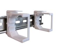 Lot de 2 supports d'adaptation pour Shelly Dimmer 2 & Shelly RGBW 2 Hutschiene/DIN Rail Bracket (35 mm)