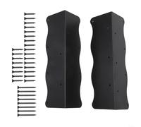 Lot de 2 supports d'angle robustes en métal pour parterres de jardin surélevés avec vis pour un soutien fiable