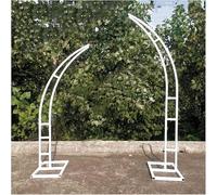Lot de 2 supports d'arche de mariage en métal incurvés pour décoration florale de cérémonie, fête prénatale, jardin