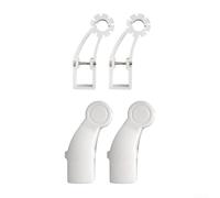 Lot de 2 supports d'auvent avec couvercles, parfaits pour l'installation de boîte de vitesses à tube carré de 40 mm