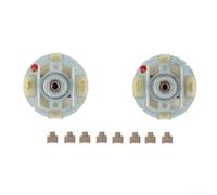 Lot de 2 supports de balais de charbon + 8 balais de charbon pour Bosch GSR10 8V LI 2 GSR14 4 2 LI PSR14 4LI 2 DCD710DV DCD710C2 et moteurs compatibles
