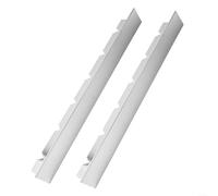 Lot de 2 supports de barbecue en acier inoxydable pour brochettes de barbecue, support de rangement compatible avec brochettes en bois et métal pour barbecue, four, camping