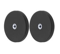 Lot de 2 supports de barre lumineuse, support de lampe magnétique, filetage intérieur, base magnétique, support de feux antibrouillard, pour voiture, camion, SUV, tout-terrain, véhicule tout-terrain