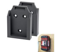 Lot de 2 Supports de Batterie Parkside 20V Support mural à verouillage pour batteries X20V PAP 2Ah 4Ah fixation à visser individuelle pour atelier, camionette