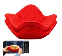 Lot de 2 supports de bol résistants à la chaleur - Support de vaisselle au chaud - Design résistant au micro-ondes - Accessoires de cuisine indispensables pour le dortoir - Outils de décoration