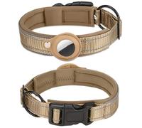 Lot de 2 supports de boucle pour traceur de médailles, housses de collier de chien en silicone étanches compatibles avec d'autres traceurs GPS Air Tag, étui de sécurité anti-perte pour chat et chien