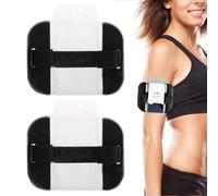 Lot De 2 Supports De Bracelet, Support De Carte D'Identité De Bracelet De Sécurité, Support De Carte D'Identité De Bracelet Réglable, Support De Bras D'Identité (Noir)