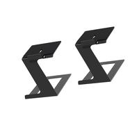 Lot de 2 supports de bureau en métal avec coussinets d'absorption des vibrations, colonnes montantes, support porte-à-faux