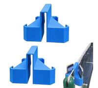 Lot de 2 supports de caméra de tennis, double perspective pour téléphone et caméra d'action avec clip pour filet et clôture, filet de tennis fixe pour enregistrement de matchs, analyse d'entraînement