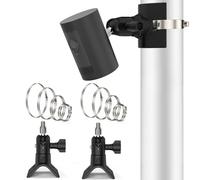 Lot de 2 supports de caméra pour Ring Stick Up Cam, support de mât Support de montage mural pour Ring Spotlight Cam Plus/Pro/Panneau solaire/Pan Tilt, Accessoires pour caméra extérieure et intérieure,