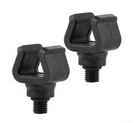 Lot de 2 supports de canne à pêche à la carpe avec filetage de 0,95 cm, poignée antidérapante pour un support de canne sûr, design léger et portable pour pêcheurs en eau douce