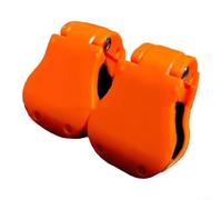 Lot de 2 supports de canne à pêche multifonctions avec verrou à ressort et mousse à mémoire de forme pour la protection des bâtons de mer, couleurs vert, orange, bleu, rose (orange)