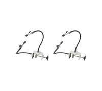 Lot de 2 supports de carte de circuit imprimé à souder troisième main avec bras flexible Noir