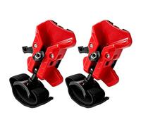 Lot de 2 supports de ceinture à verrouillage automatique avec vis | Sangle à boucle, disposition d'accès à l'outil en acier à ressort ABS