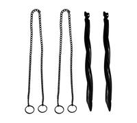 Lot de 2 supports de chaîne de pluie | Accessoires de système de drainage, support de chaîne de pluie pour gouttières, drainage pour l'extérieur de la maison et des hangars pour la collecte de l'eau