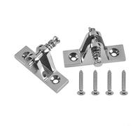 Lot de 2 supports de charnière en acier inoxydable 316 pour pont supérieur pour installations Bimini avec construction pour yacht et bateau