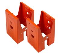 Lot de 2 supports de chevalet de sciage pour tronçonneuse en acier laminé à froid pour chevalet de sciage à 25° Angle d'ouverture 25° Chevaux de scie à fente 2 x 4