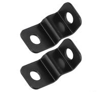 Lot de 2 supports de clignotants de moto en ABS noir pour la plupart des motos, matériel de montage pour guidon avant