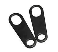 Lot de 2 supports de clignotants et de clignotants pour moto, 10 mm, support pour phare antibrouillard(Black)