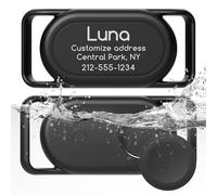Lot de 2 supports de collier personnalisés pour Galaxy Smarttag2, personnalisés avec nom et numéro de téléphone pour animal de compagnie, coque de protection imperméable en silicone pour Samsung