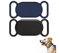 Lot de 2 supports de collier pour Samsung Smart Tag 2, coque en silicone étanche pour Galaxy Smart Tag 2, anti-perte, résistante aux rayures, étui de protection pour colliers pour animaux de