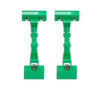 Lot de 2 supports de copie réglables et rotatifs pour écran d'ordinateur (vert)