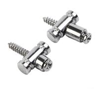 Lot de 2 supports de cordes avec vis pour guitare électrique pour maintenir une bonne tension de corde (argenté)