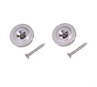 Lot de 2 supports de cordes pour basse électrique avec vis en métal pour maintenir la position des cordes et réduire la friction pour guitare basse (argenté)