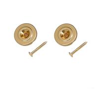 Lot de 2 supports de cordes pour basse électrique avec vis en métal pour maintenir la position des cordes et réduire la friction pour guitare basse (doré)