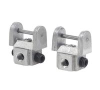 Lot de 2 supports de coupe à chantourner robustes sans broche - Design en métal pour outils de travail du bois - Adaptateur supérieur et inférieur