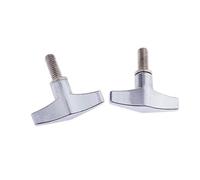 Lot de 2 supports de cymbale à dégagement rapide avec vis à ailettes et écrous, pièces de percussion