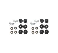 Lot de 2 supports de cymbale de rechange pour batterie avec écrous papillon - Noir φ3,8 x 2,6 cm