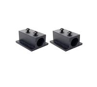 Lot de 2 supports de dissipateur thermique pour siège de travail d'eau en aluminium noir pour module laser de 12 mm (3,9 x 1,8 x 3,5 cm)