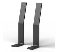 Lot de 2 supports de dossier DIY en acier gris - Support de dossier, banc, chaise