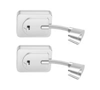 Lot de 2 supports de douche portables à ventouse - Installation facile - Accessoire pour la maison, l'hôtel, la salle de sport - Matériaux ABS robustes