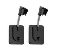 Lot de 2 supports de douche portables à ventouse - Installation facile - Accessoire pour maison, hôtel, salle de sport - Matériaux ABS robustes - Positionnement de la douche