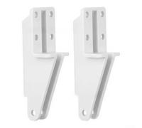 Lot de 2 supports de ferme-porte pour portes moustiquaires, kit de réparation rapide avec vis, construction ABS résistante aux intempéries, action de fermeture silencieuse, convient pour différentes