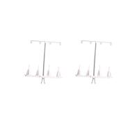 Lot de 2 supports de fil pour machine à coudre et 4 bobines pour machine à coudre