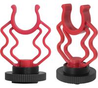 Lot De 2 Supports De Fixation Antichoc Pour Microphone Vidéo Externe Avec Griffe De 6,35 Mm Pour Micro Rode Videomicro, Mm1, Vxr10, Mcm-1, M80[HDM5234603]