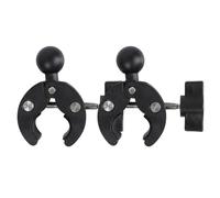 Lot de 2 supports de fixation de guidon avec boule de 25 mm, compatibles avec les supports RAM Mounts B Size Double Socket Arm et support de téléphone pour vélo moto