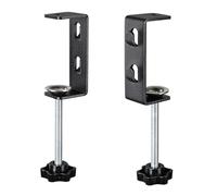 Lot de 2 supports de fixation de table en aluminium pour lampe de bureau en forme de C, support fixe de bureau, support de microphone forte force de serrage