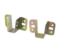 Lot de 2 supports de fixation en forme de U pour support de poutre centrale, composants métalliques pour fixation et stabilité du cadre de lit (20 mm)