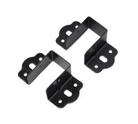 Lot de 2 supports de fixation en métal robustes en forme de U pour support de poutre centrale et stabilité du cadre (32 mm)