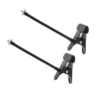 Lot de 2 supports de fixation flexibles en métal avec pince réglable pour EufyCam 2/2 Pro/2C/2C Pro/3/3C/E et panneau solaire, compatible avec Pro et autres 1/4"