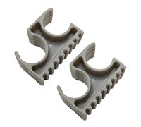 Lot de 2 supports de fixation pour cadre de pare- de bateau, 22,2 mm | Support double tube en nylon réduisant les vibrations pour le montage de pare-soleil, bimini et auvents sur les canots