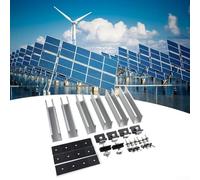 Lot de 2 supports de fixation pour module solaire PV - Rail de montage plat pour toit plat / pince centrale (lot de 2 (pour 30 mm)