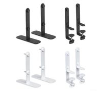 Lot de 2 supports de fixation pour panneau perforé pour fixer des outils et des supports de présentation sur les murs ou les tables, clips métalliques adaptés pour panneaux perforés (B1)