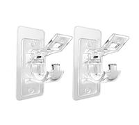 Lot de 2 supports de fixation pour tringle à rideaux sans perforation - Auto-adhésifs - Pas de perçage nécessaire - Crochets muraux polyvalents pour salle de bain, chambre à coucher, salon