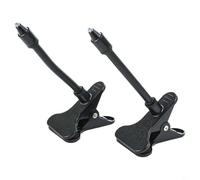 Lot de 2 supports de fixation réglables en silicone et métal pour moniteur de bébé - Compatible avec HB40 HB65 HB66 - Surveillance sécurisée des nourrissons et des animaux domestiques - Noir
