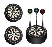 Lot de 2 supports de fléchettes - Mini cible - Support peu encombrant - Accessoire pour la maison et le club - Cadeau idéal pour les fans de fléchettes - Noir